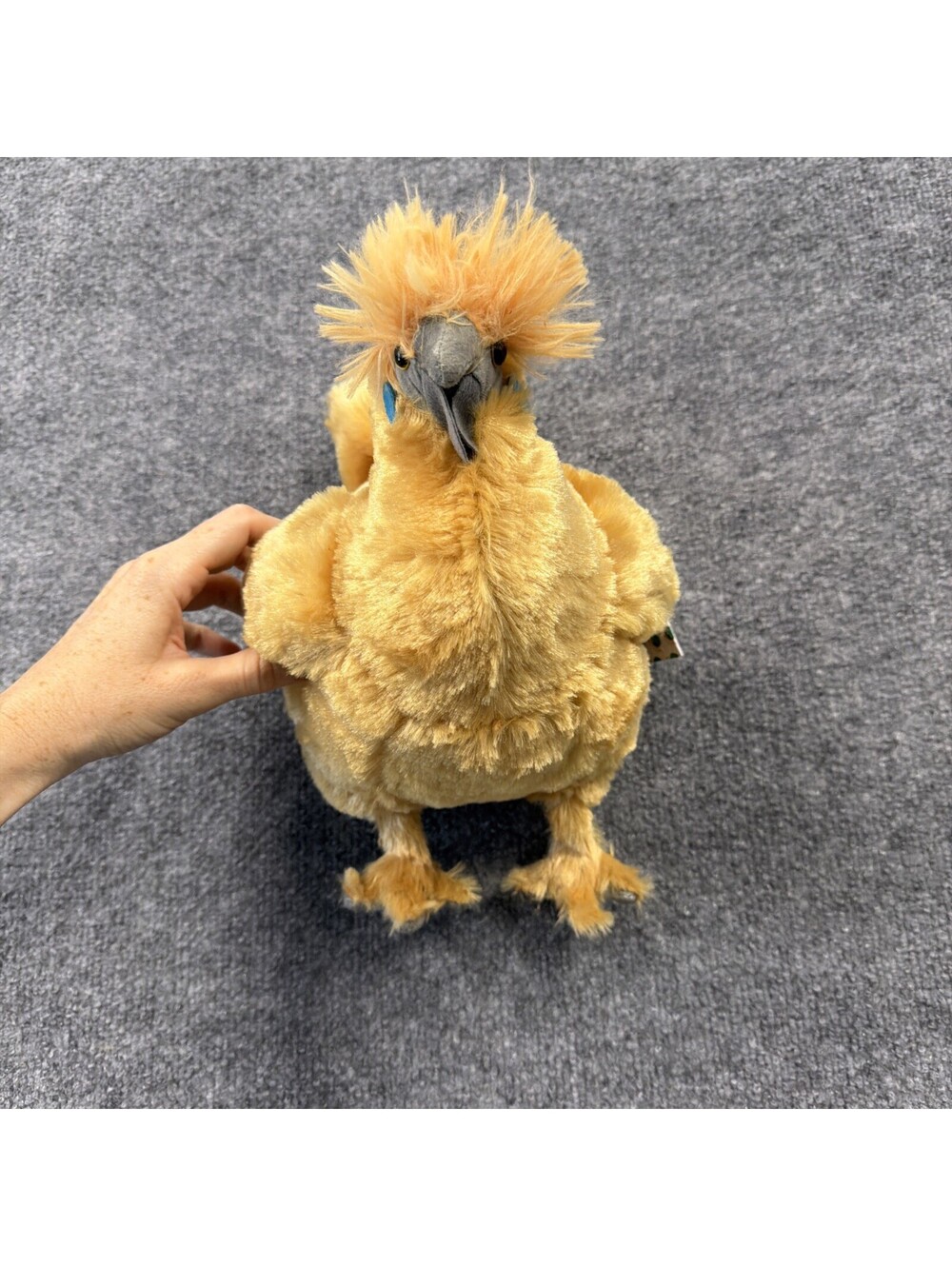 Adore Plush Company Silkie Chicken 11 Inch Golden Yellow Stuffed Animal Bird
